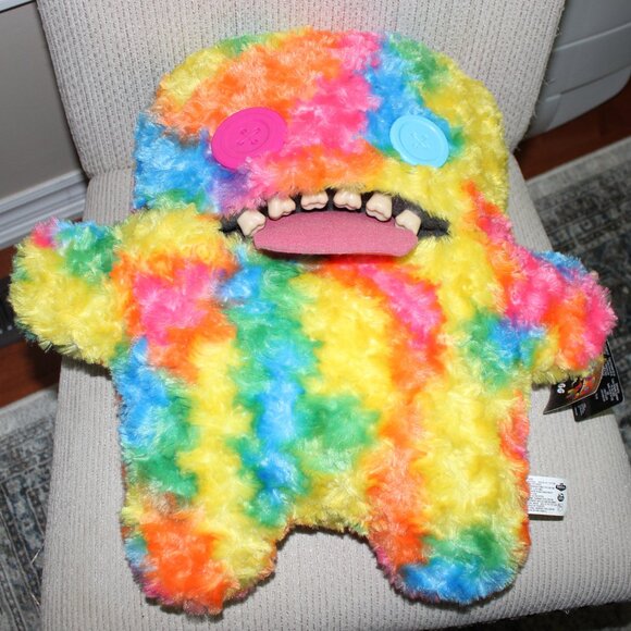 3/$188❤️Fuggler BIGG FUGG Oogah Boogah Rainbow Plush Toy Ugly Monster Tie-dye - Picture 2 of 16